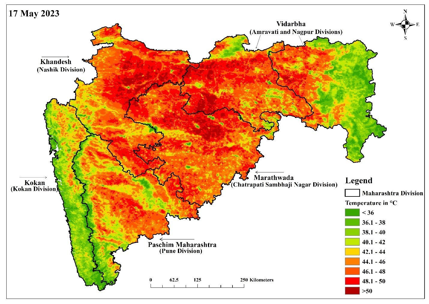 The Heat is On: Analyzing Land Surface Temperature Variation in Maharashtra