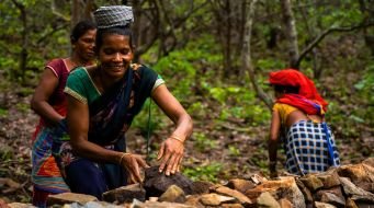 Peple Working in village